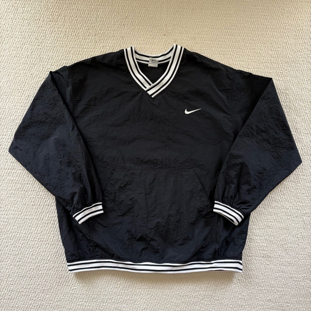 Vintage Nike Black Windbreaker Pullover
